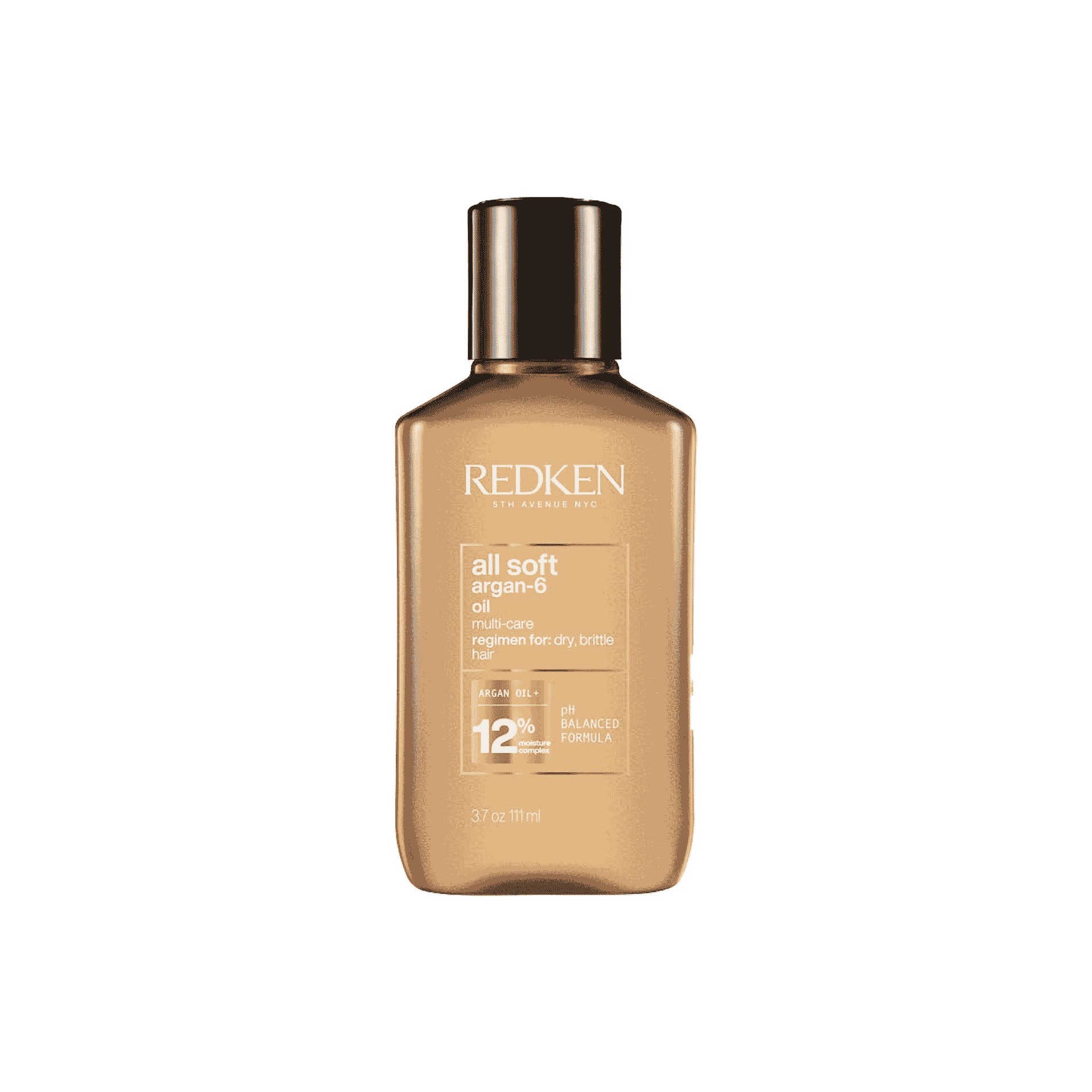 Redken All Soft Argan-6 Oil multi-care treatment for dry brittle hair, 111ml bottle with 12% moisture complex and pH balanced formula